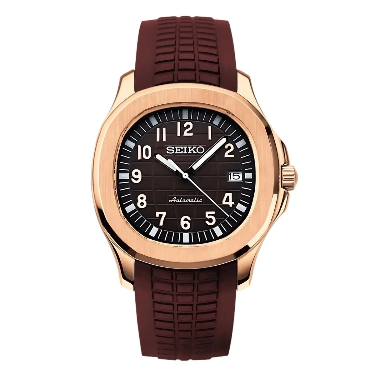 Aquanaut Brown & Rose gold