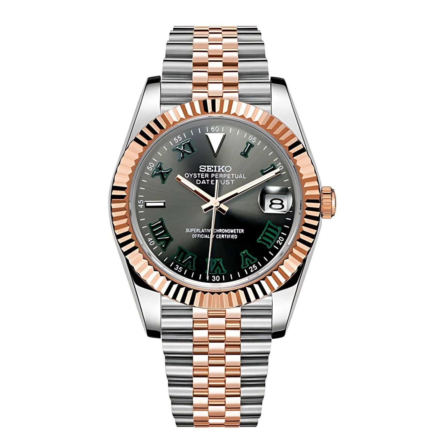Datejust Wimbledon Duotone ( rose gold & silver)